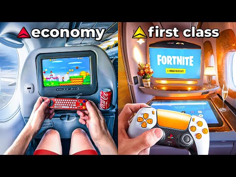I Tried "Gaming" In EVERY Airplane Seat