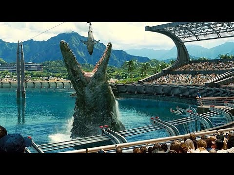 Mosasaurus Feeding Show Scene – Jurassic World (2015) Movie Clip HD