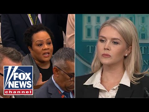 'Ridiculous question': Leavitt torches NBC reporter